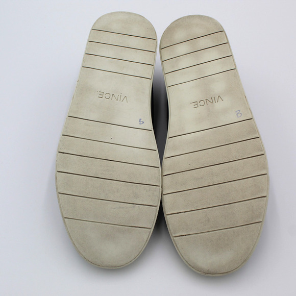 Vince Suede Sneaker Women 9 Black Slip On Chukka Minimalist Comfort Shoe Slip On - Picture 7 of 8